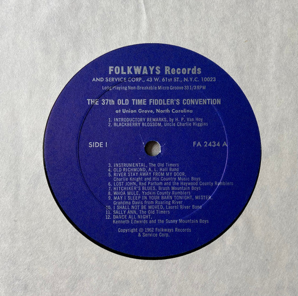 The 37th Old-Time Fiddlers Convention at Union Grove, North Carolina