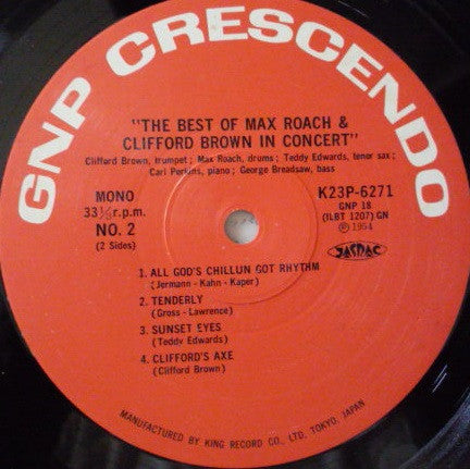 The Best Of Max Roach And Clifford Brown In Concert