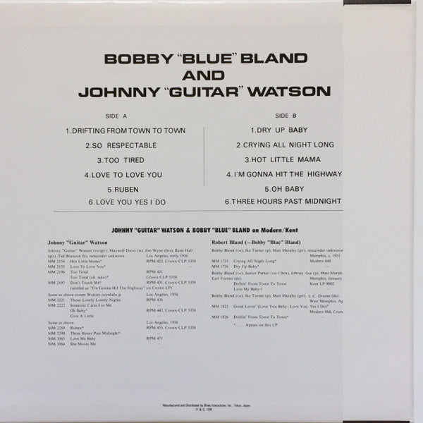 Bobby "Blue" Bland And Johnny "Guitar" Watson