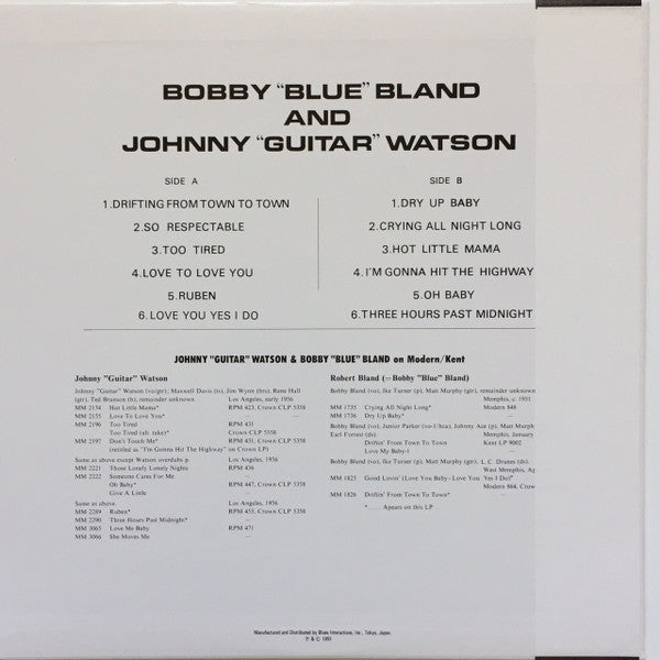Bobby "Blue" Bland And Johnny "Guitar" Watson