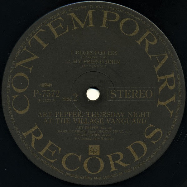 Thursday Night At The Village Vanguard