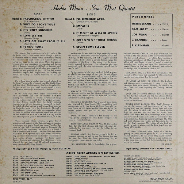 The Herbie Mann-Sam Most Quintet