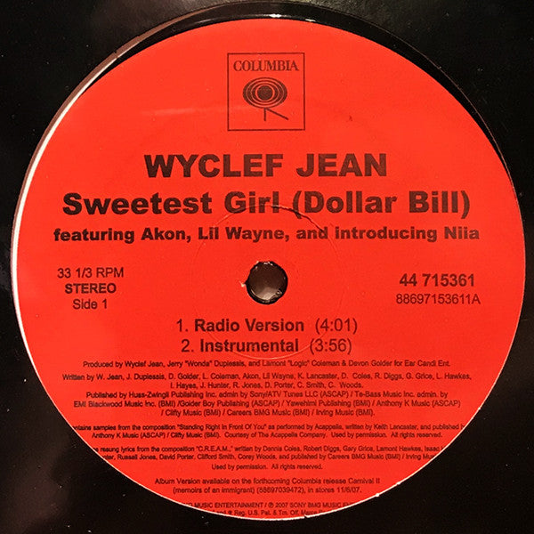 Sweetest Girl (Dollar Bill)