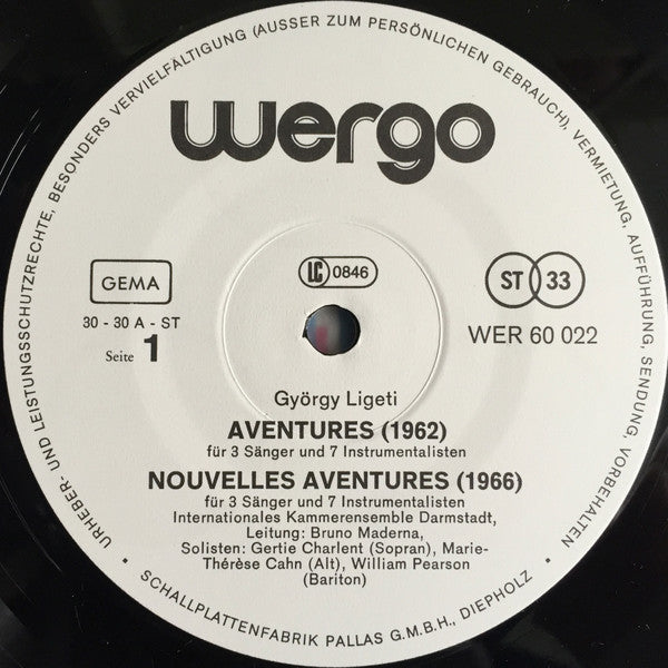 Aventures - Nouvelles Aventures - Atmosphères - Volumina