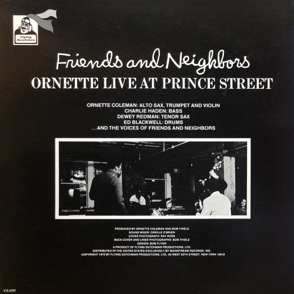 Friends And Neighbors - Ornette Live At Prince Street