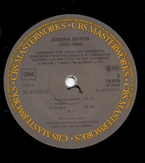 Cello Concerti No. 1 (C Major / C-dur / Ut Majeur) / No. 2 (D Major / D-dur / Ré Majeur)