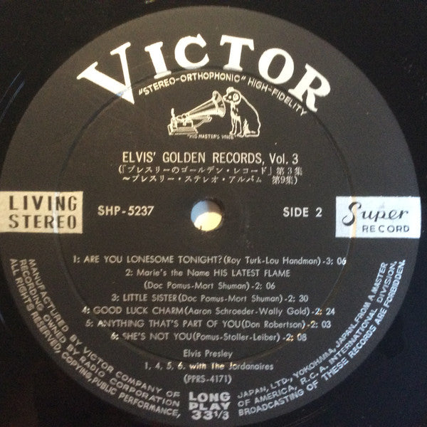Elvis' Golden Records, Vol. 3