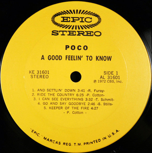 A Good Feelin' To Know