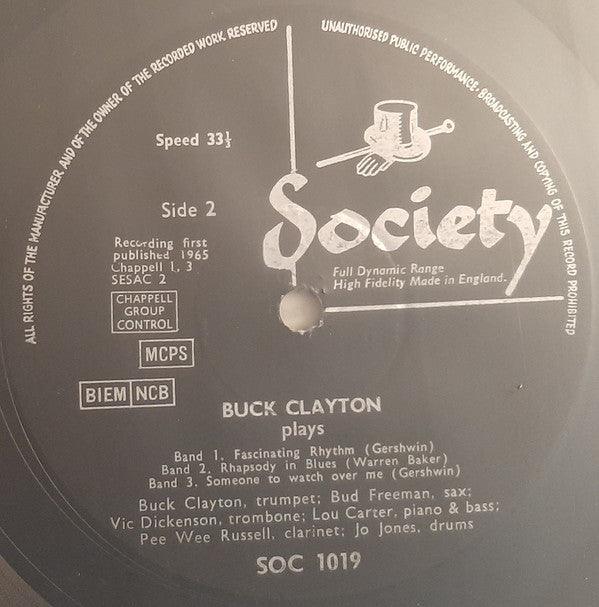 Buck Clayton Plays