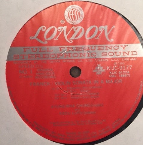 Sonata's For Violin & Piano From Franck, Debussy