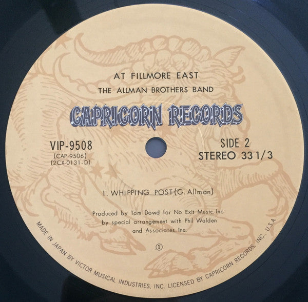 The Allman Brothers Band At Fillmore East