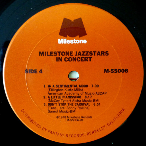 Milestone Jazzstars In Concert