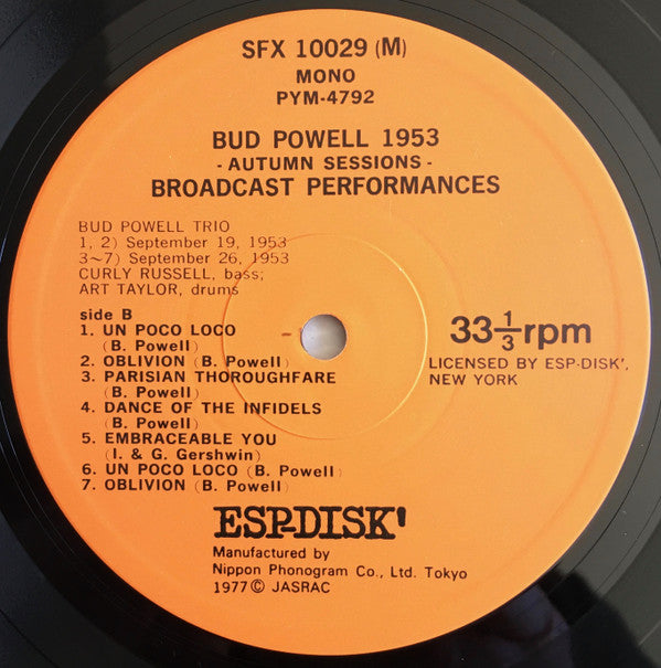 1953 Autumn Sessions - Broadcast Performances