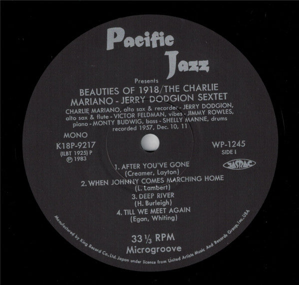Beauties Of 1918 (Played By The Charlie Mariano & Jerry Dodgian Sextet)