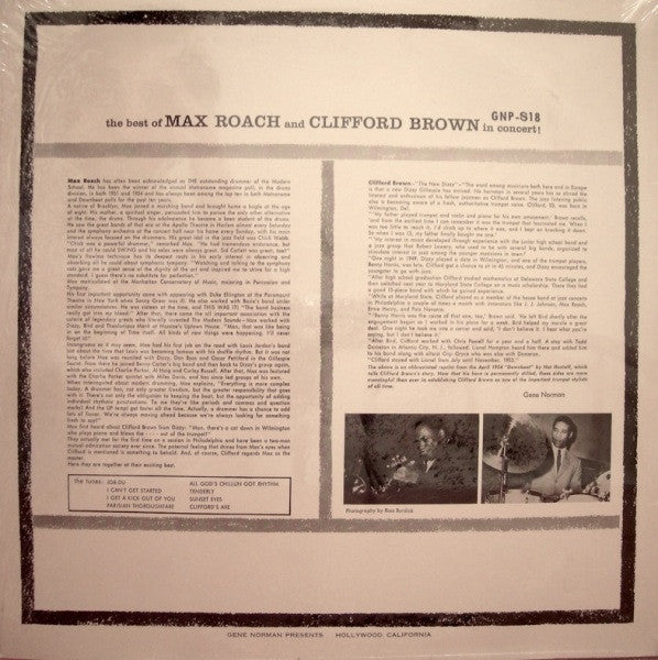 The Best Of Max Roach And Clifford Brown In Concert