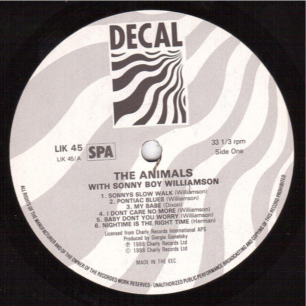 The Animals With Sonny Boy Williamson