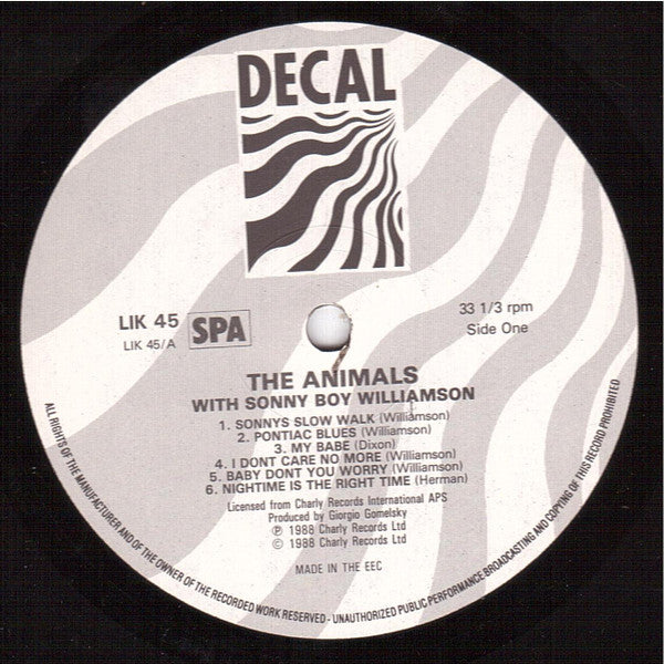 The Animals With Sonny Boy Williamson