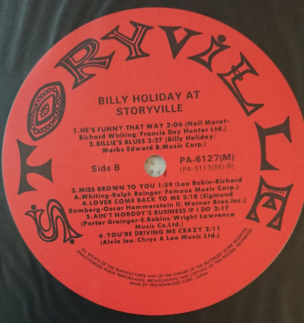 Billie Holiday At Storyville