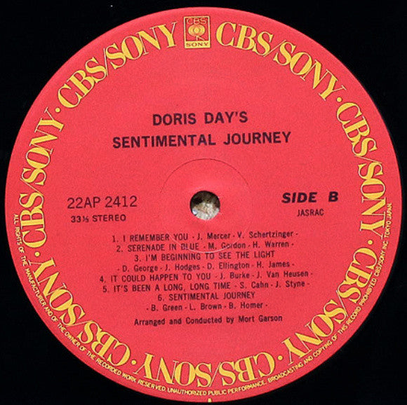 Doris Day's Sentimental Journey