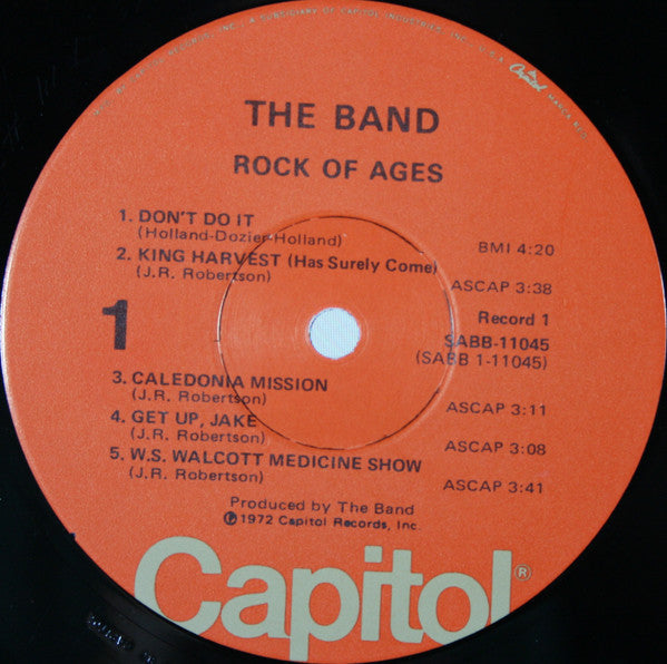 Rock Of Ages (The Band In Concert)