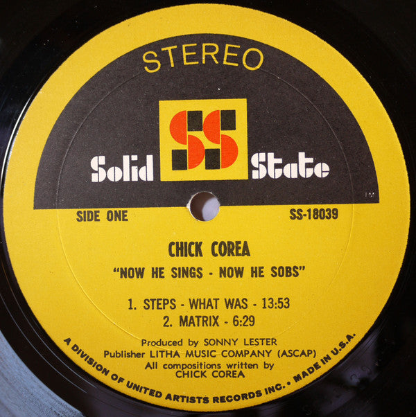 Now He Sings, Now He Sobs