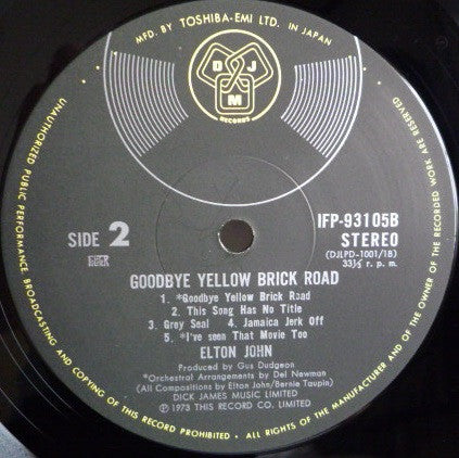 Goodbye Yellow Brick Road