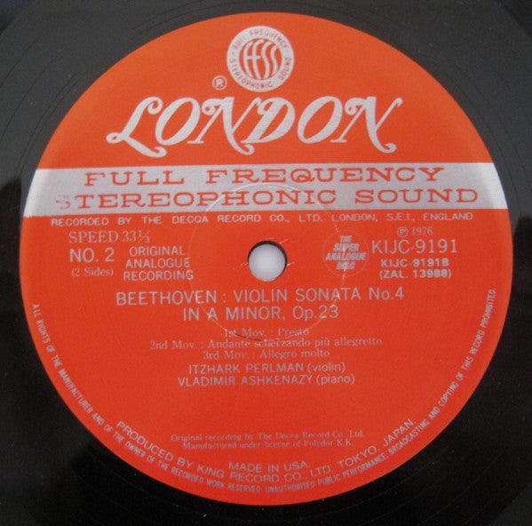 Violin Sonatas No.5 "Spring" & No.4