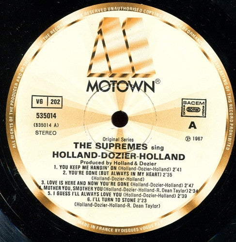 The Supremes Sing Holland-Dozier-Holland