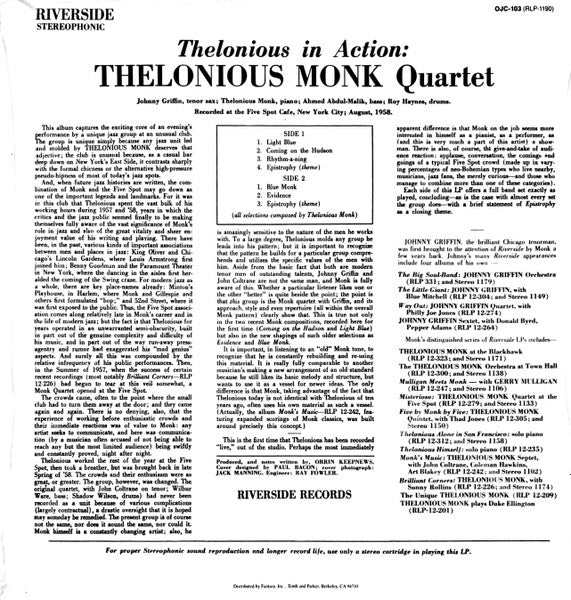 Thelonious In Action