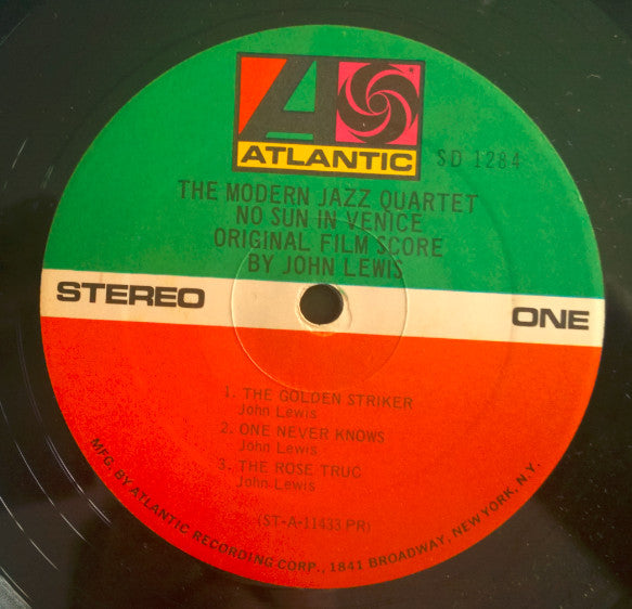 The Modern Jazz Quartet Plays One Never Knows - Original Film Score For “No Sun In Venice”