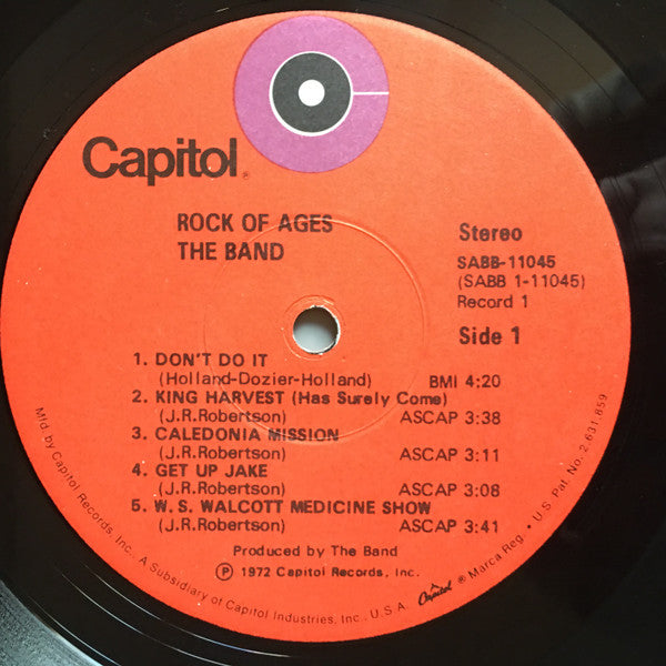 Rock Of Ages (The Band In Concert)