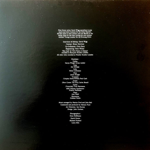 The Beatles Tapes From The David Wigg Interviews