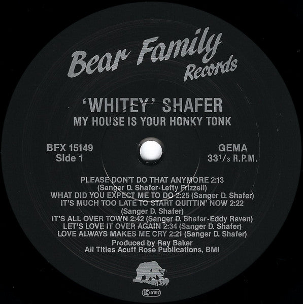 My House Is Your Honky Tonk