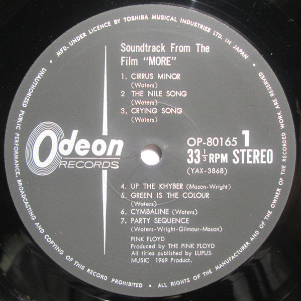 Soundtrack From The Film "More"