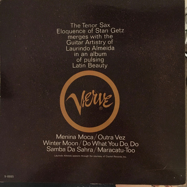 Stan Getz With Guest Artist Laurindo Almeida