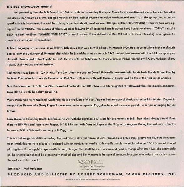 Bob Enevoldsen Quintet