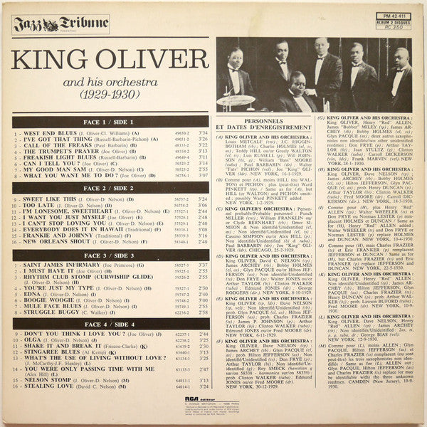 Jazz Tribune No.6: King Oliver And His Orchestra (1929-1930)
