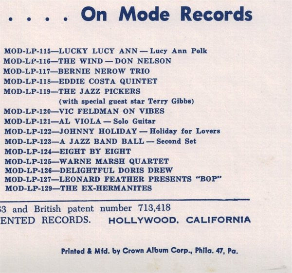 Leonard Feather Presents Bop