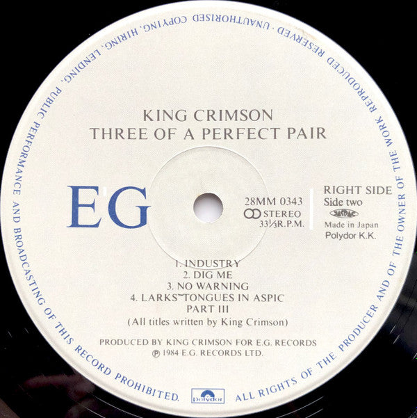 Three Of A Perfect Pair = スリー・オブ・ア パーフェクト・ペアー