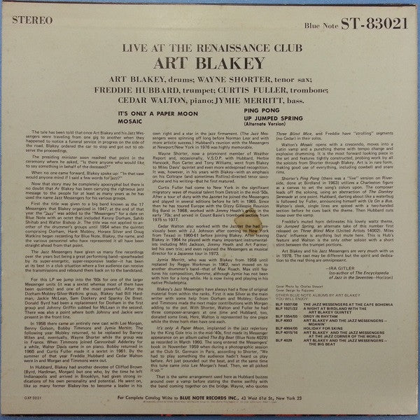 Live At The Renaissance Club