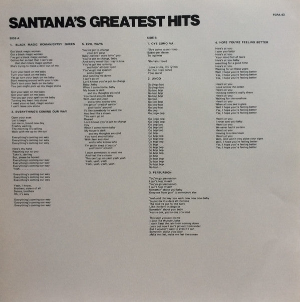 Santana's Greatest Hits