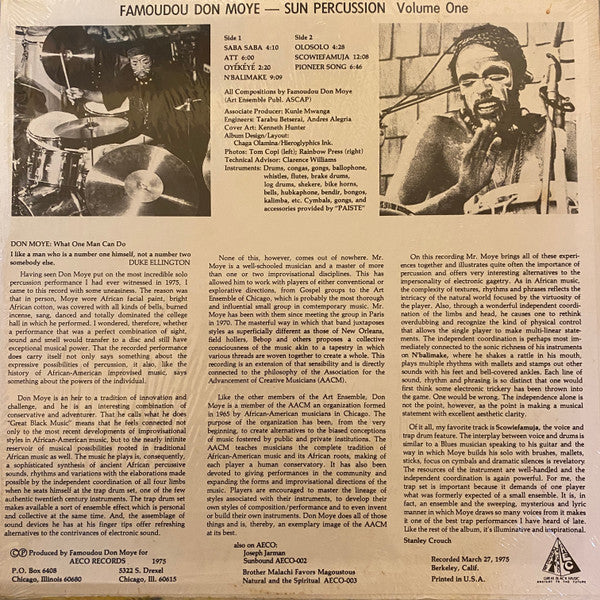 Sun Percussion Volume One