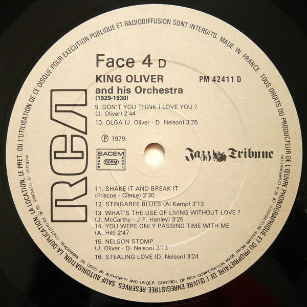 Jazz Tribune No.6: King Oliver And His Orchestra (1929-1930)