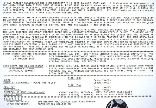 The Gentleman Of Jazz 1940-1941