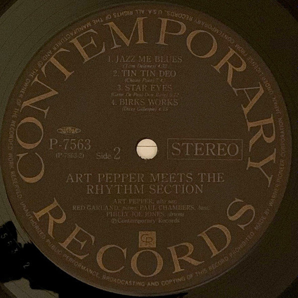 Art Pepper Meets The Rhythm Section