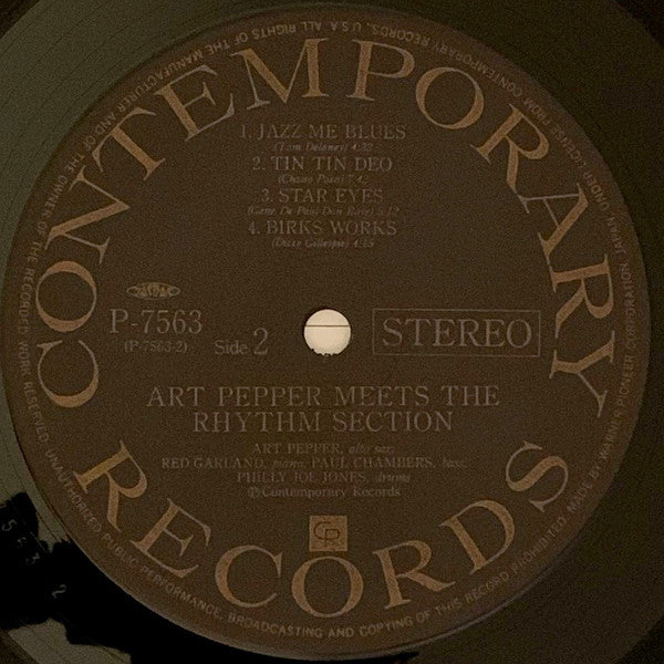 Art Pepper Meets The Rhythm Section