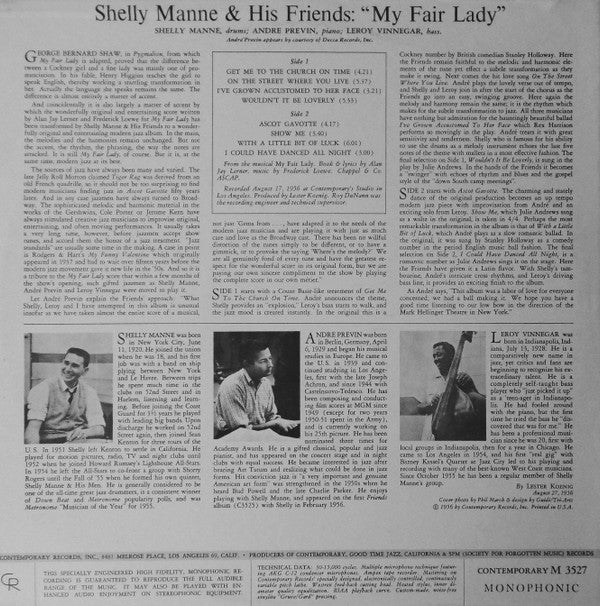 Modern Jazz Performances Of Songs From My Fair Lady