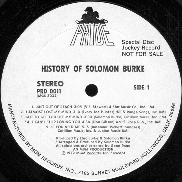 The History Of Solomon Burke