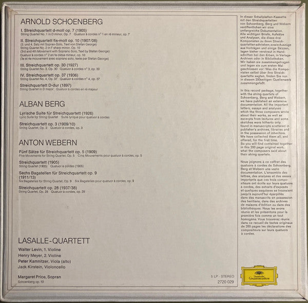 Neue Wiener Schule - Die Streichquartette