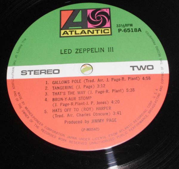 Led Zeppelin III = レッド・ツェッペリン III